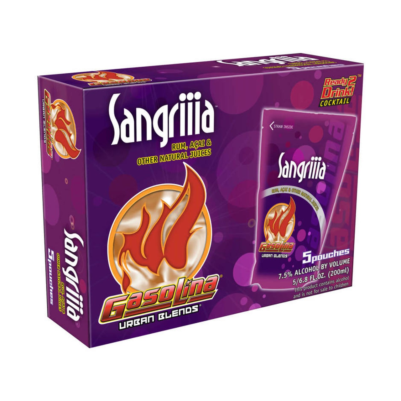 GASOLINA SANGRIA 5@200M SANGRIIIA RUM RTD