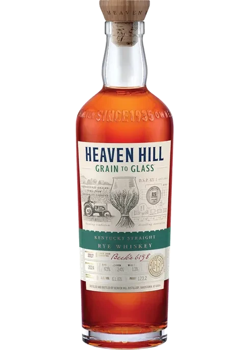 HEAVEN HILL GRAIN TO GLASS RYE 750M WHISKEY