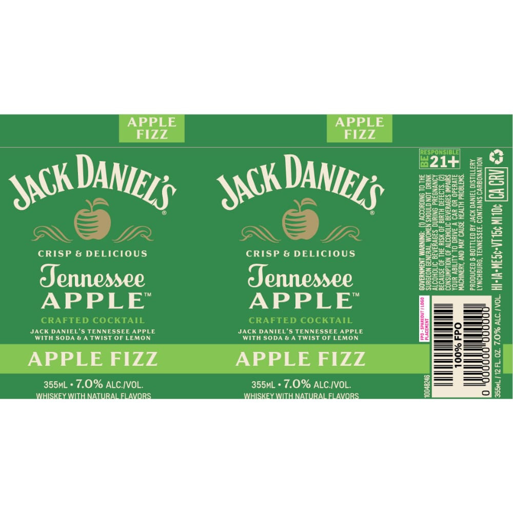 Jack Daniel's Tennessee Apple 4 x 50ml