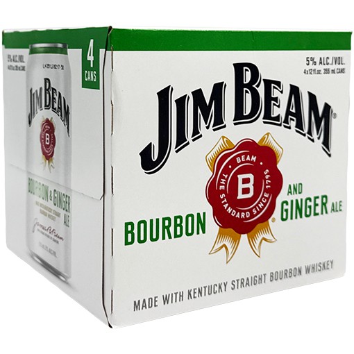 JIM BEAM BOURBON AND & GINGER 4@355