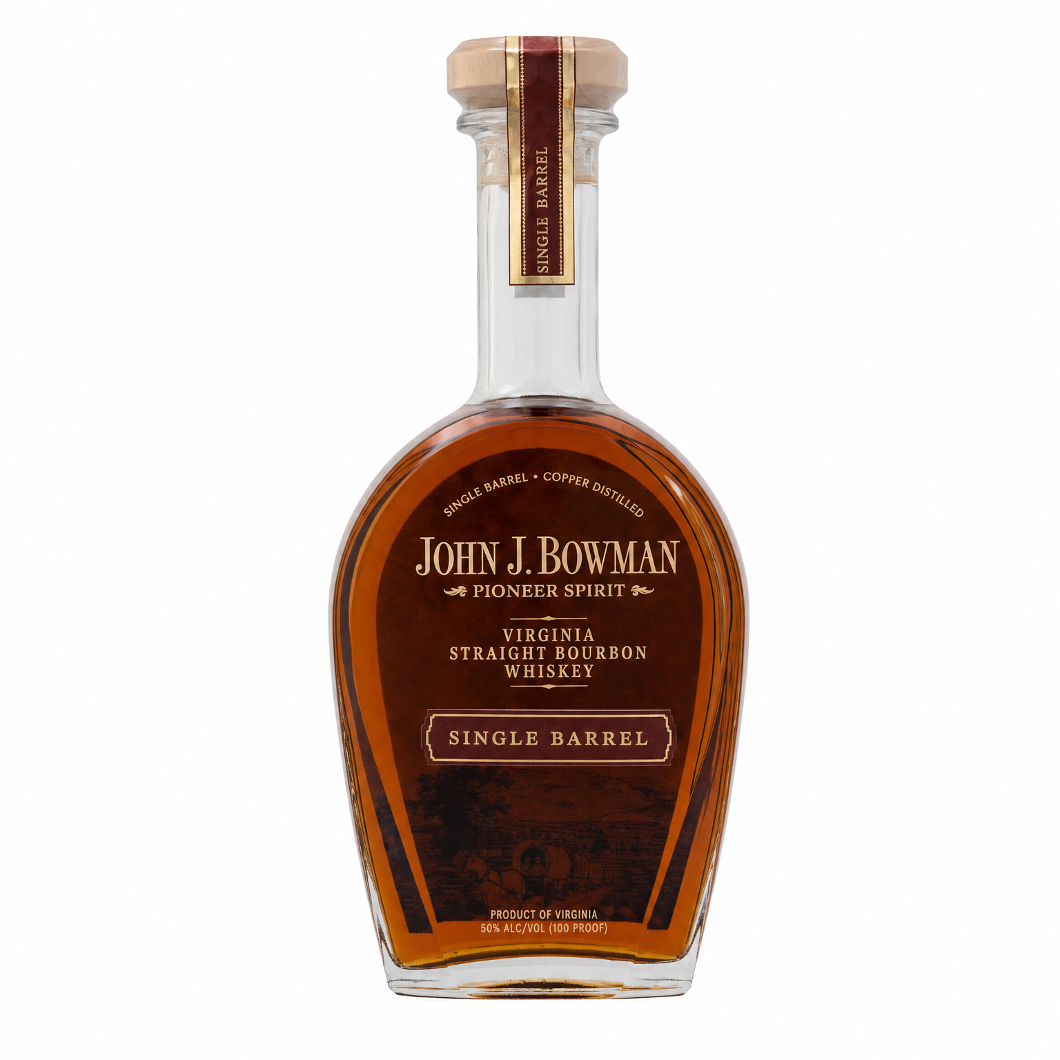 John J. Bowman Single Barrel Virginia Straight Bourbon Whiskey 750ml