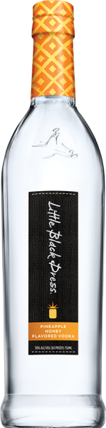 LIT BLK DRESS PINEAP VODKA 1L