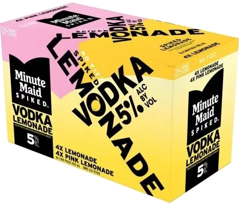 MINUTE MAID SPIKED LEMONADE 8@355M PINK LEMONADE