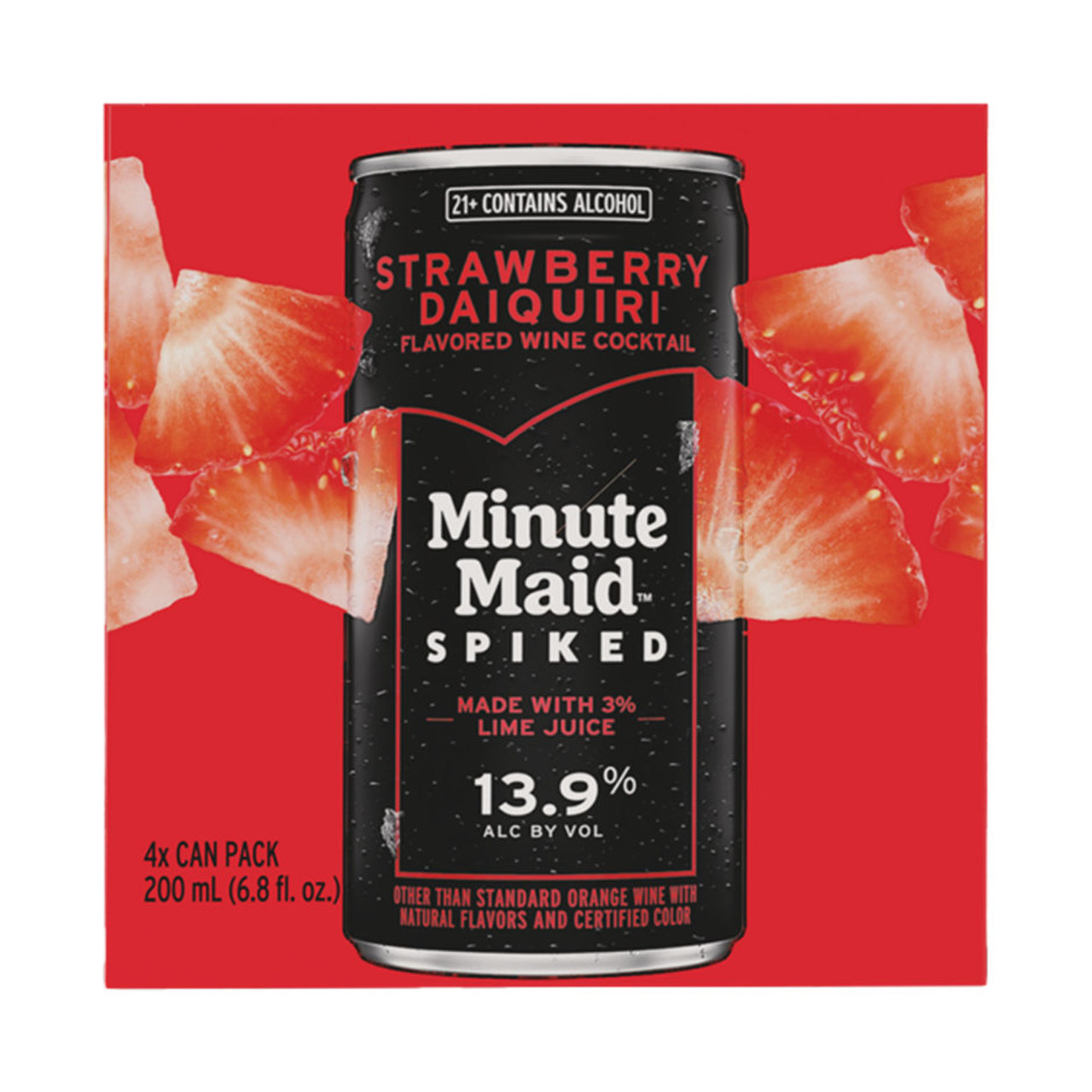 Minute Maid Spiked Strawberry Daiquiri 4pk 12oz Cans