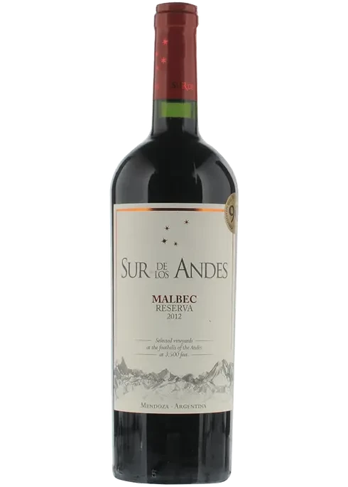 SUR DE ANDES RSV MALBEC 750M