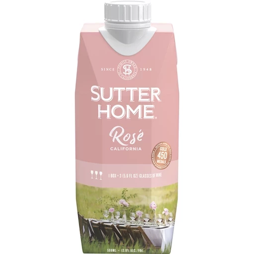 SUTTER HOME ROSE 500ML*