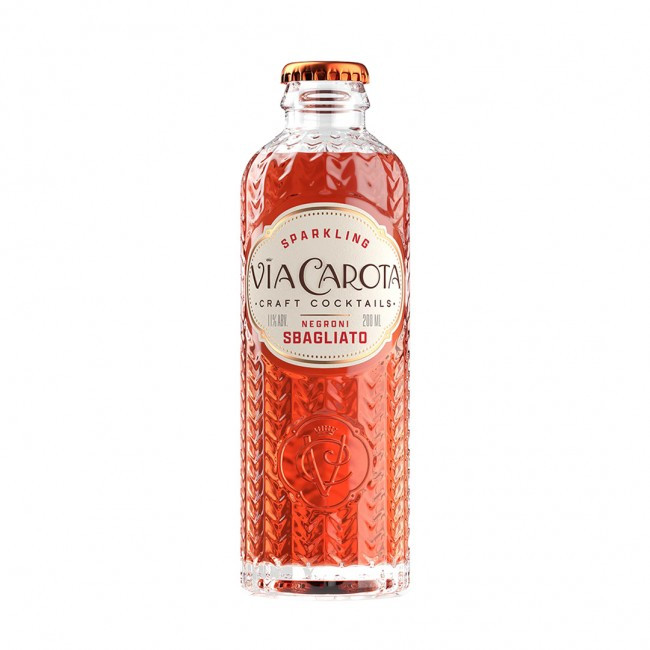 VIA CAROTA NEGRONI 200M SPARKLING CRAFT COCKTAIL
