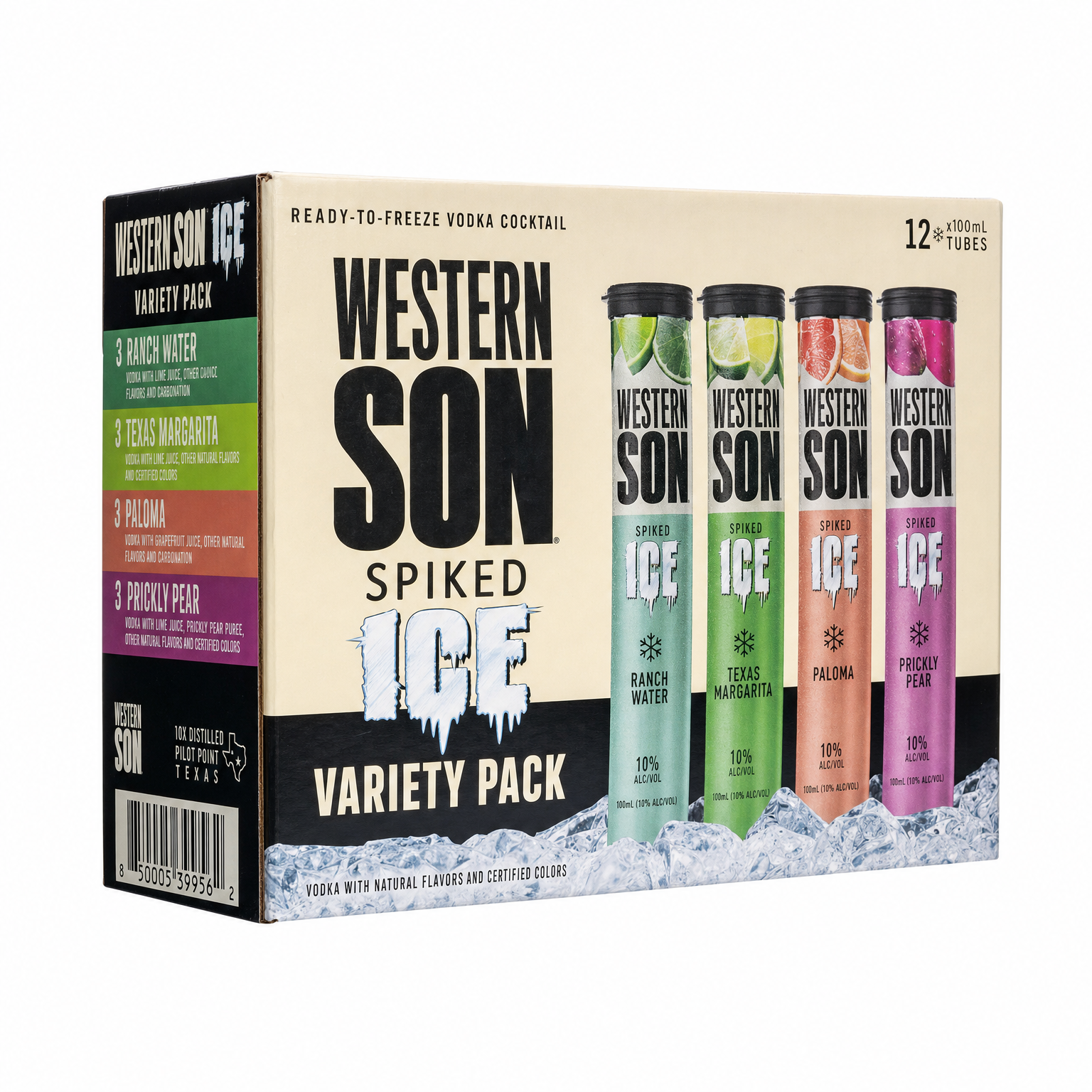 Western Son Spiked Ice Variety Pack 12x100ml