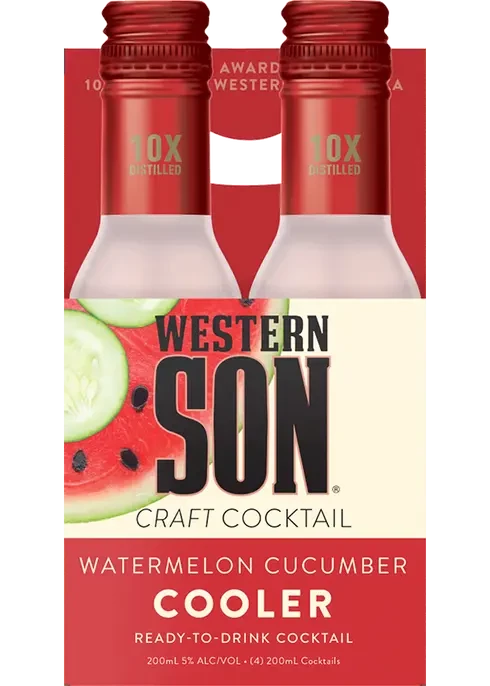 WESTERN SON WATERMELON CUCUMBER COOLER 4@200M