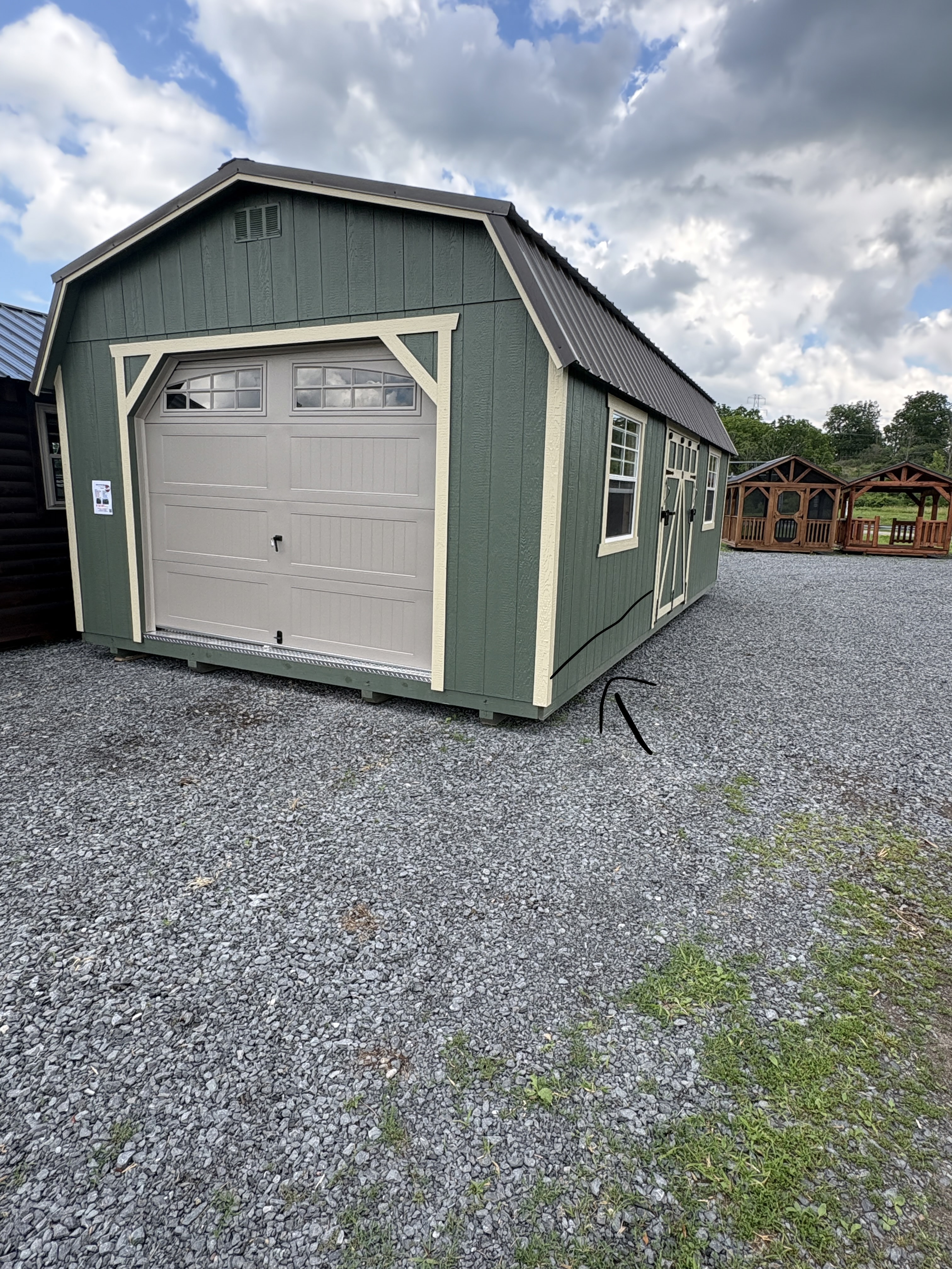 14x26 Side Lofted Garage