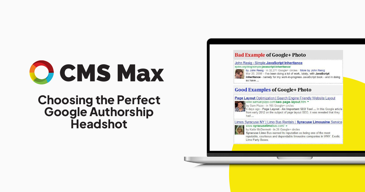 Historical Google Authorship headshot guidance