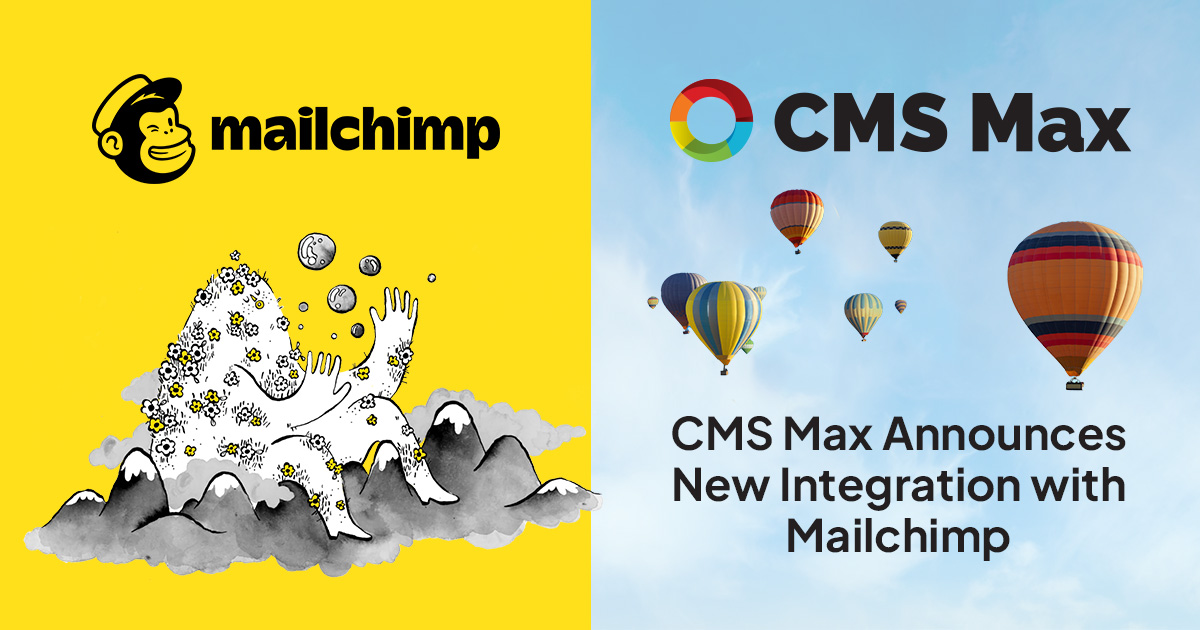 MailChimp website integration with CMS Max