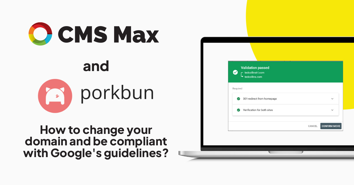 How to change your domain and be compliant with Google's guidelines?