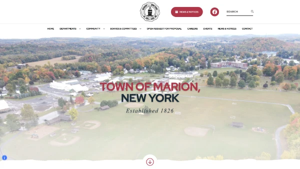 State agency website template designed for departments and public information portals