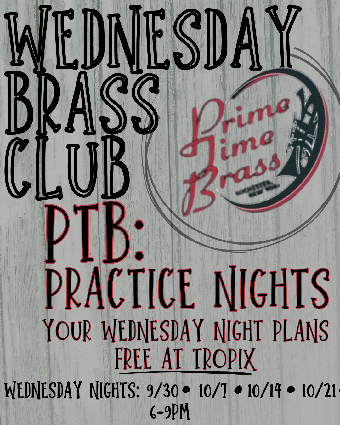 Wednesday Brass Club: PTB Practice Night
