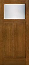 American Style Collection fiberglass entry doors with top window