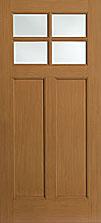 American Style Collection fiberglass entry doors four window grid