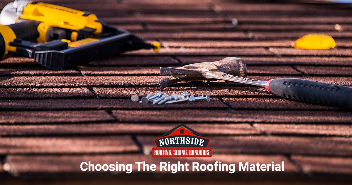 Roofing nails and hammer