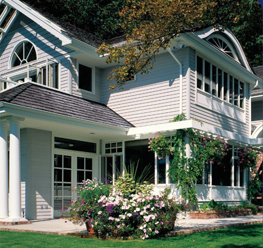 house with white siding