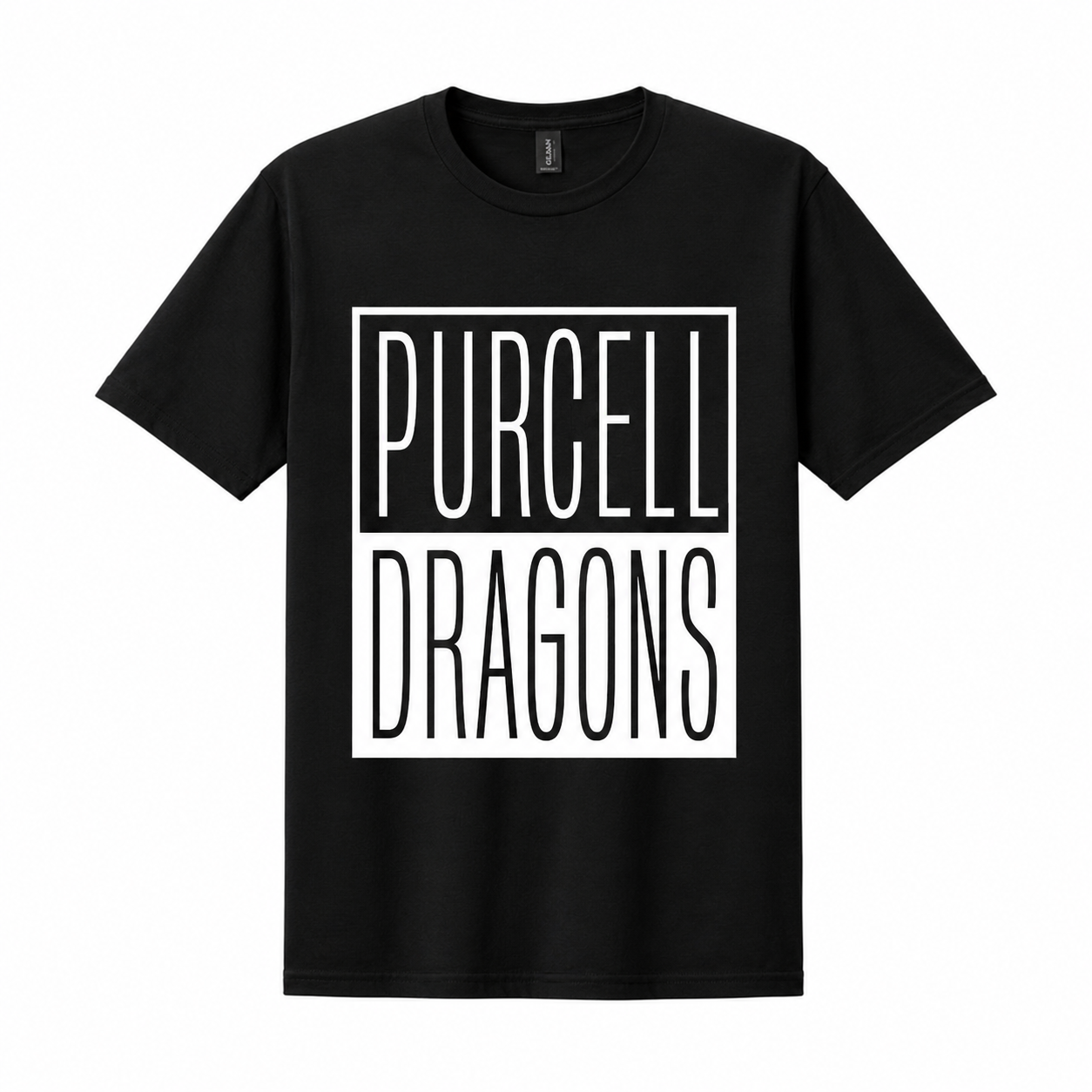 Dragons Split Box Tee; Gildan