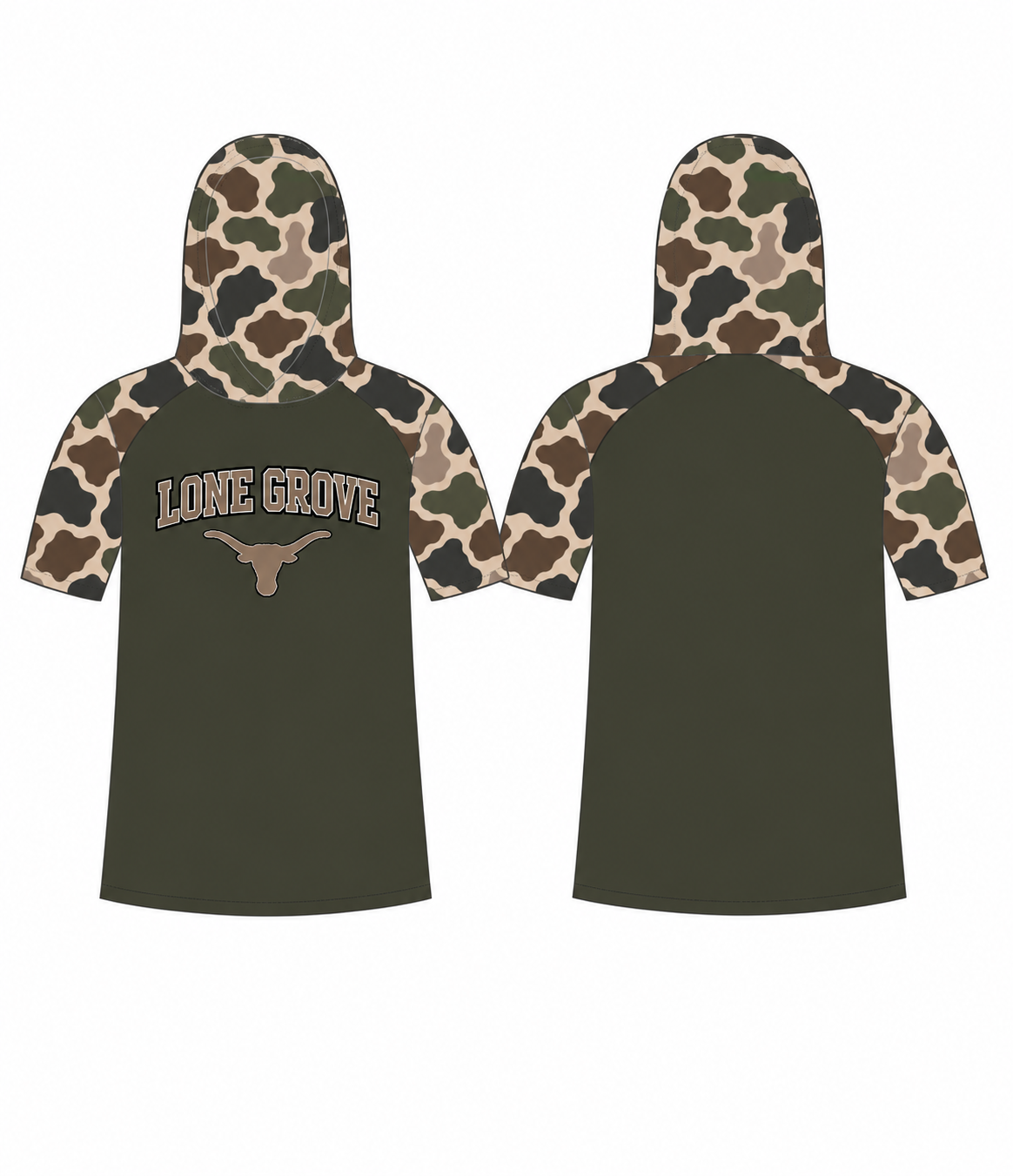 LG Camo Hooded Tee