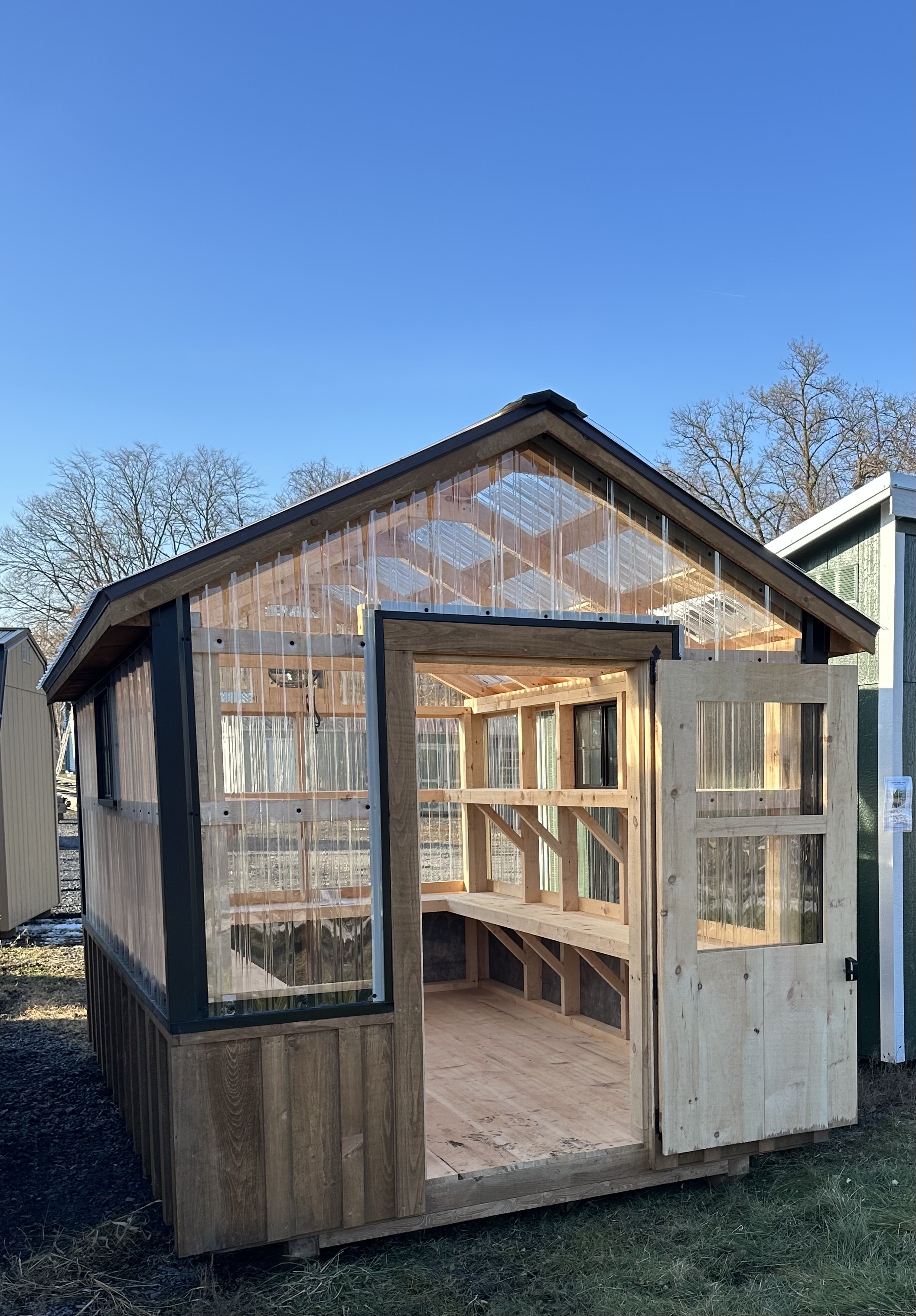 8x12 Rustic Greenhouse