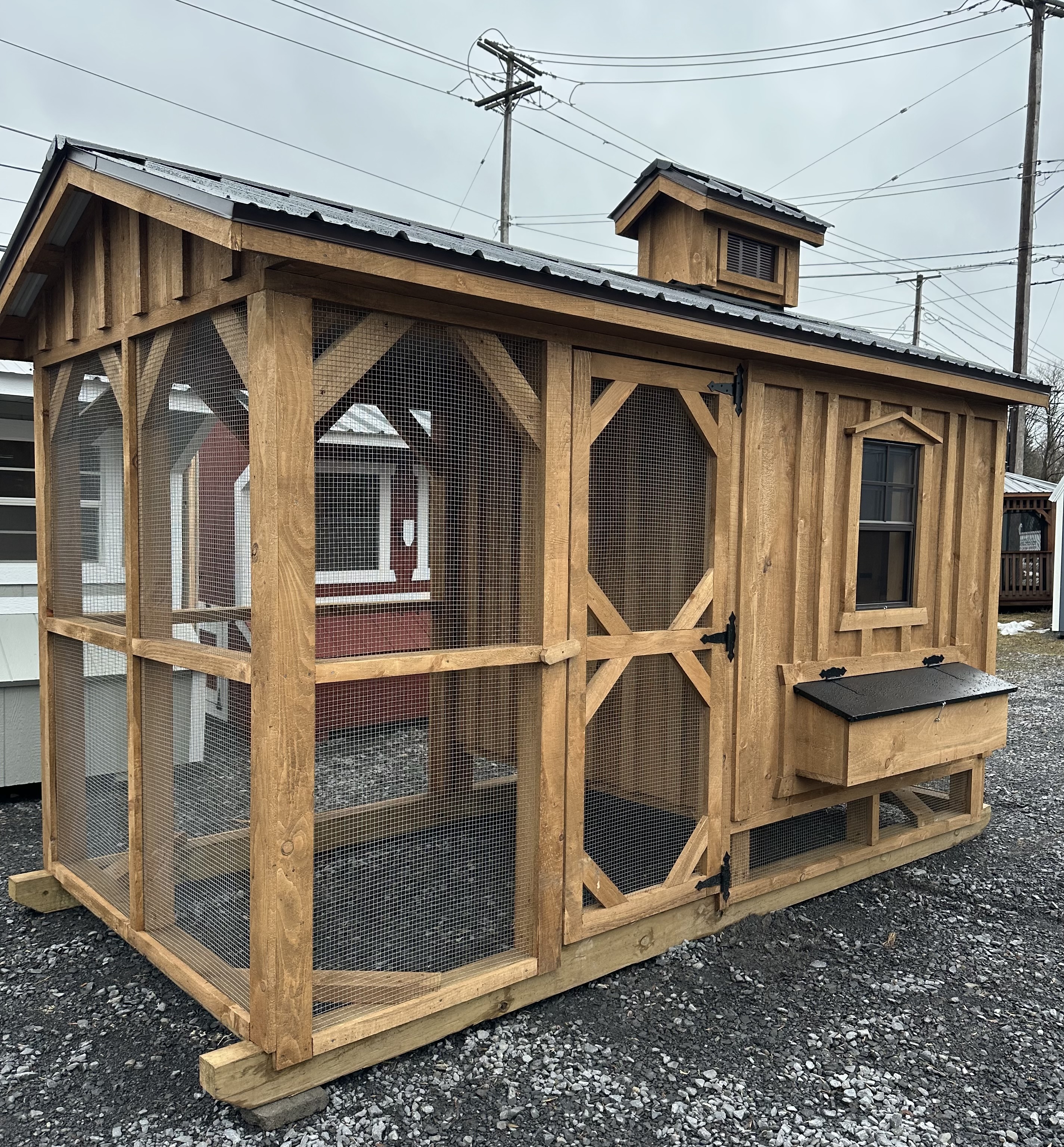 6x12 Rustic Chicken Coop
