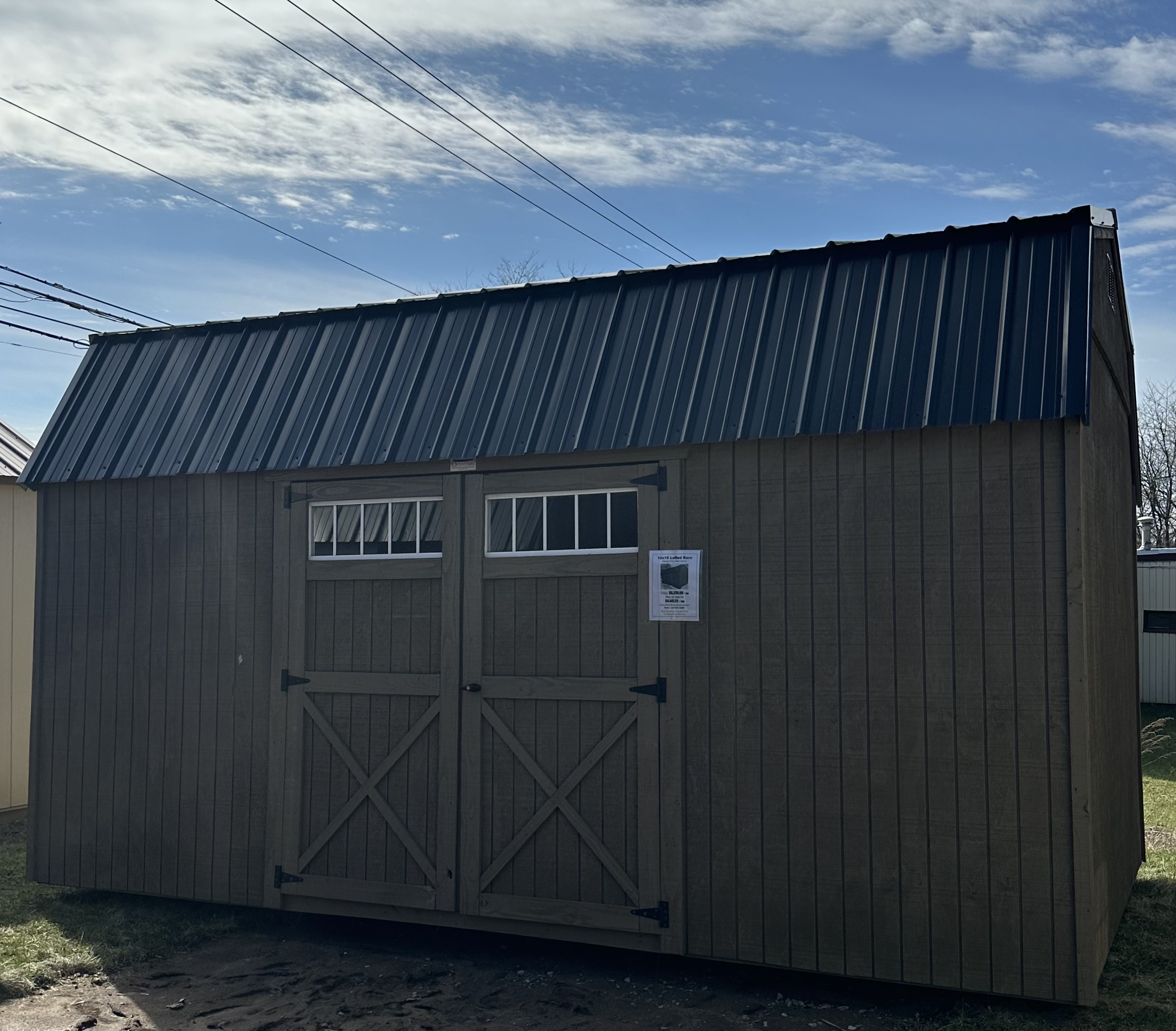 10x16 Side Lofted Barn