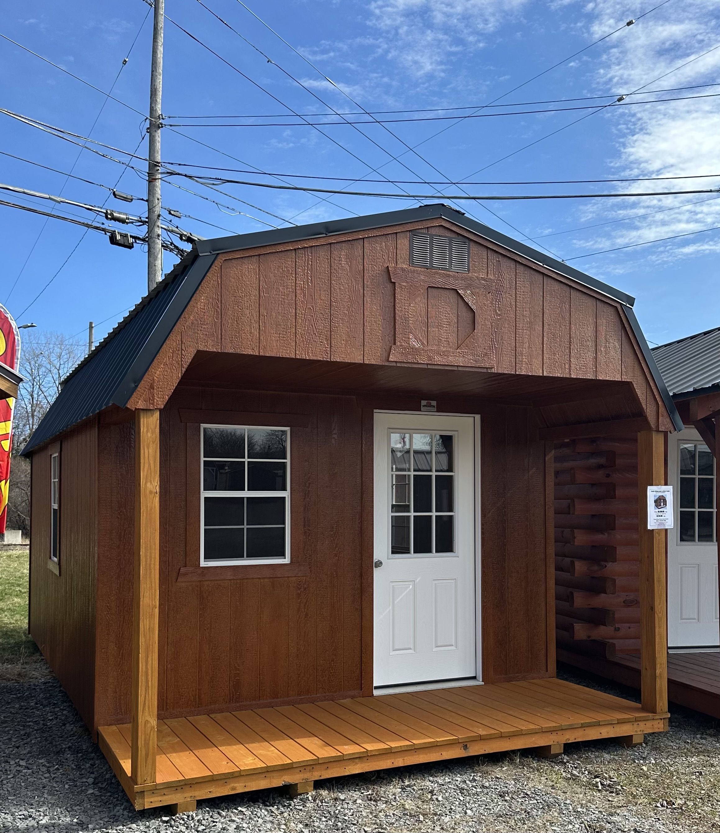 12x20 Wilderness Lofted Playhouse Cabin