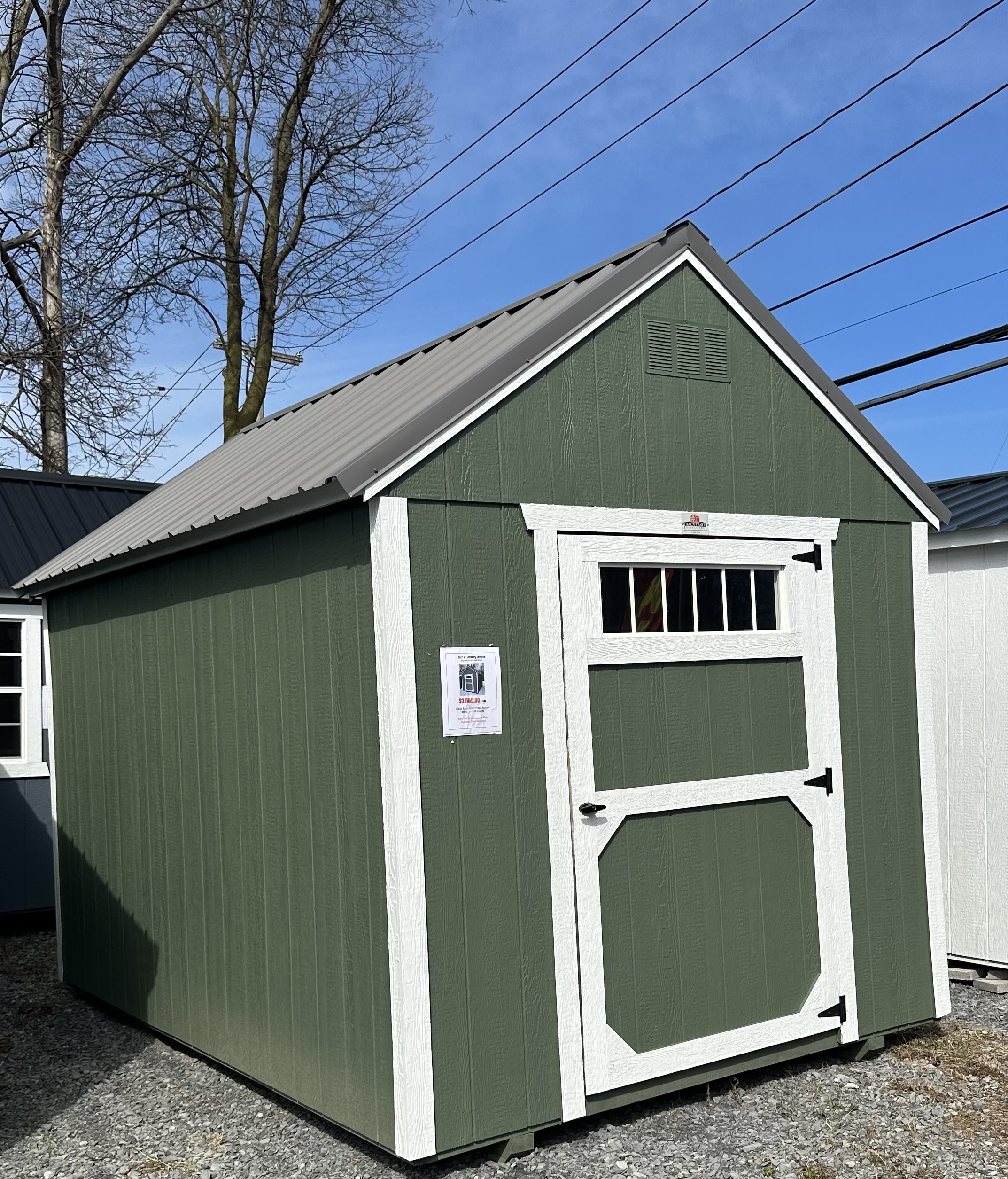 8x12 Utility Shed 