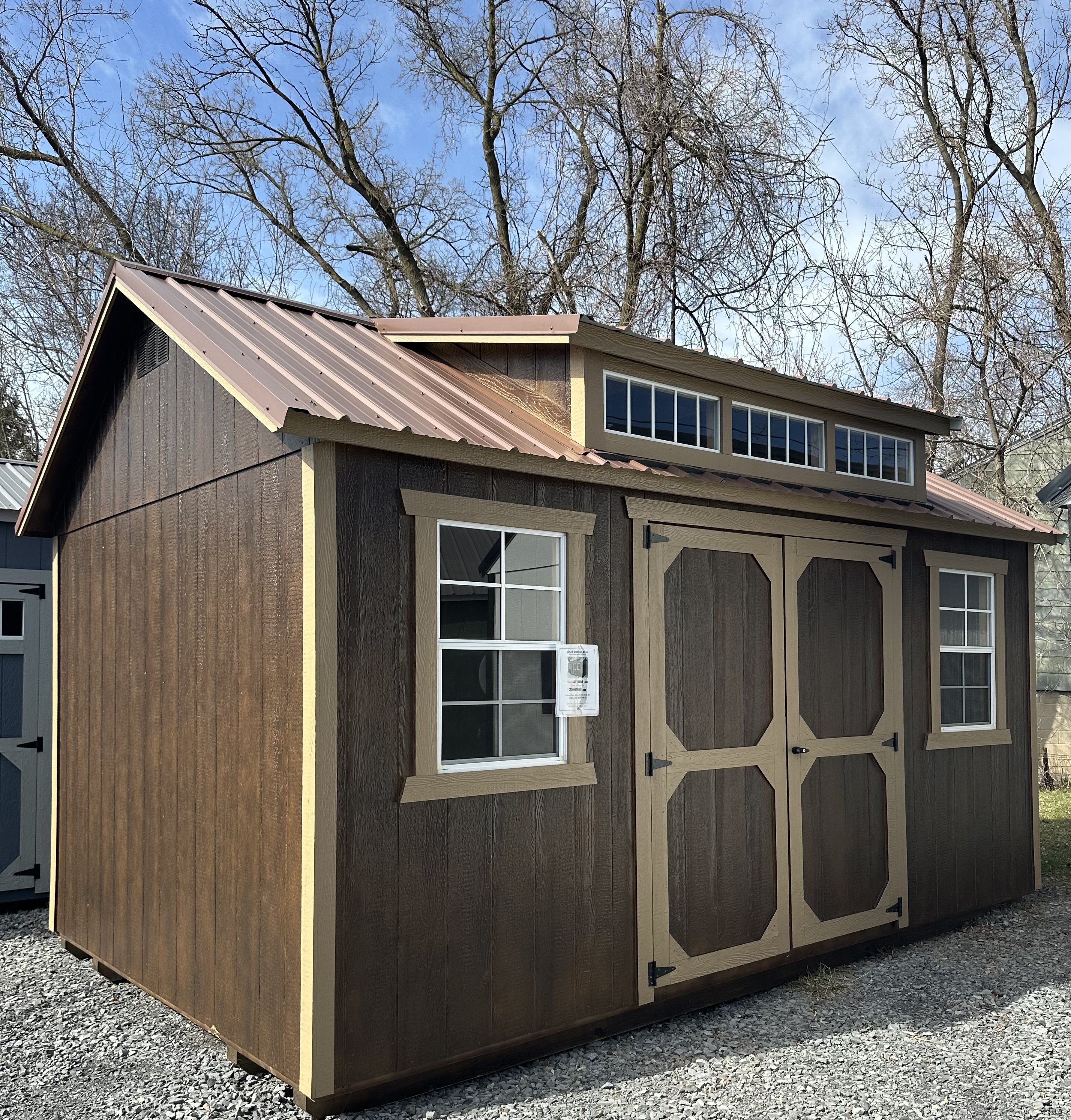 10x16 Dormer Shed