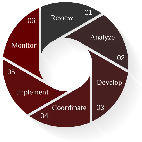 6 Step Process Graphic