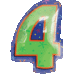 Jr Number 4 Multi Colo