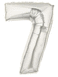 Megaln Silver 7 40in