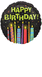 Happy Bday Colorful Candles