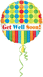 Get Well Soon Dots Stripes