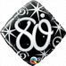 Elegant Swirl 80th Bday