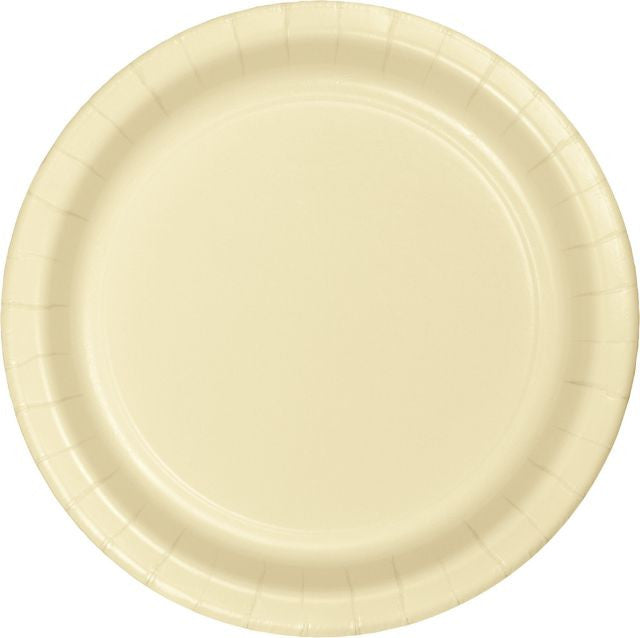 Ivory 7in Ppr Plt