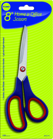 8in Scissors w/Rubber Handle