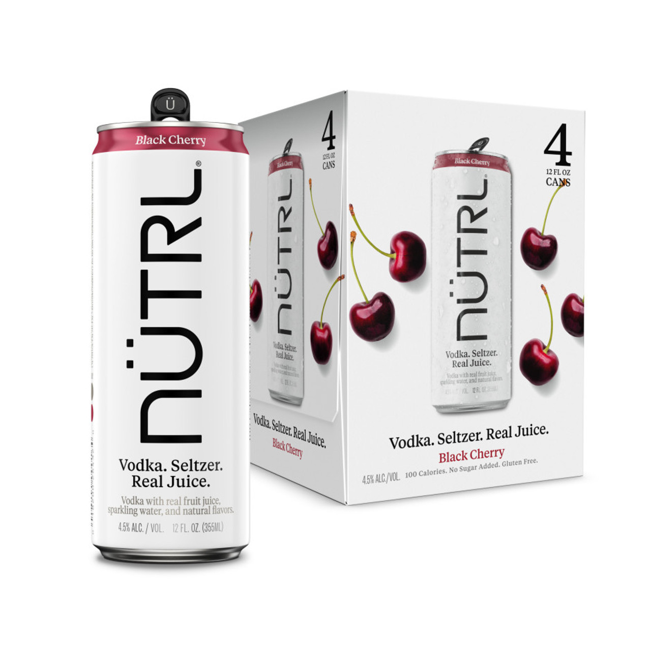 NÜTRL Black Cherry Vodka Seltzer 4pk 12oz Cans