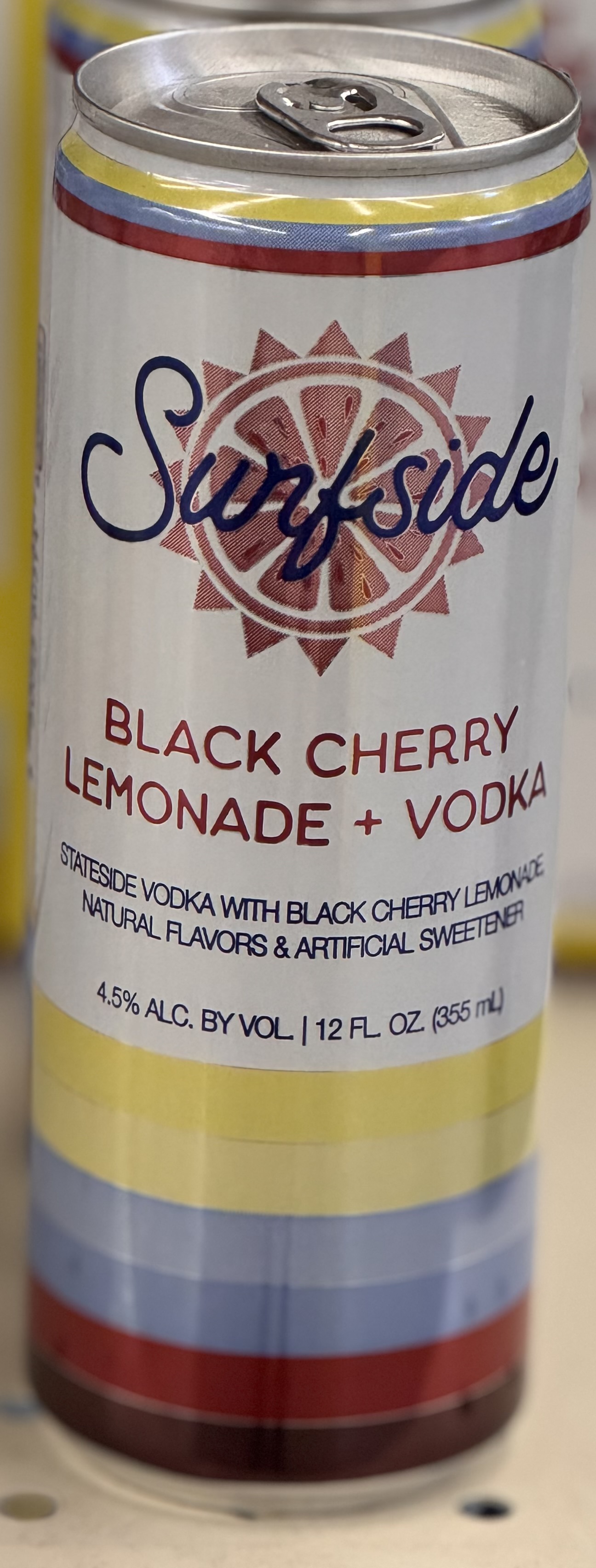 Surfside Black Cherry Lemonade Vodka 355ml
