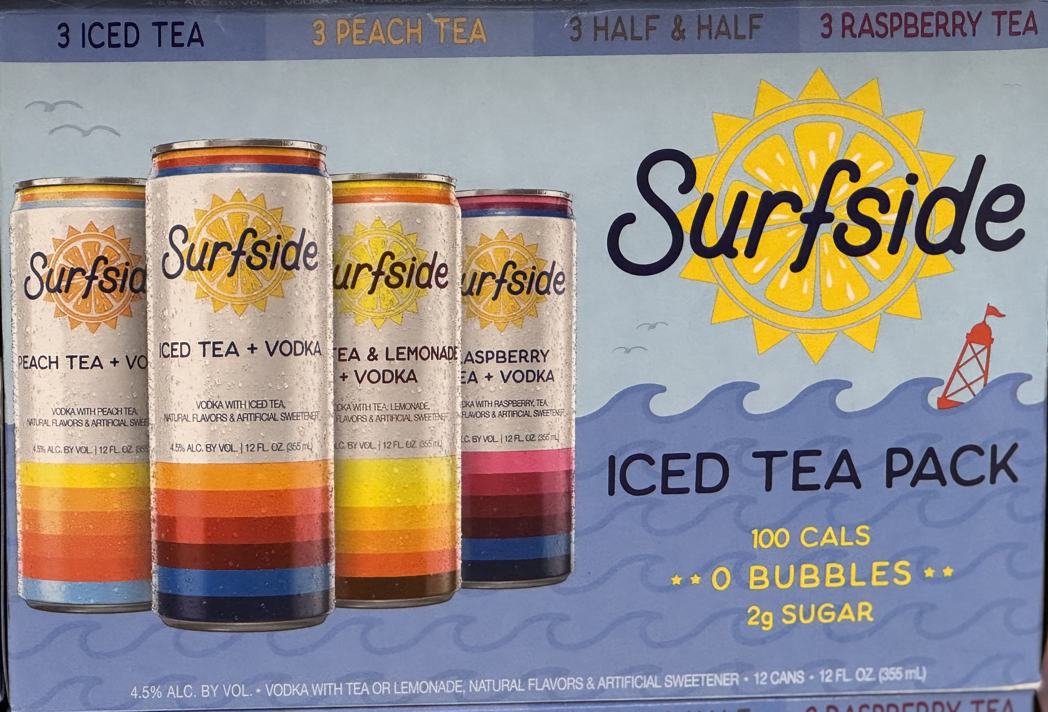 Surfside Iced Tea Vodka Variety 12 Pk 