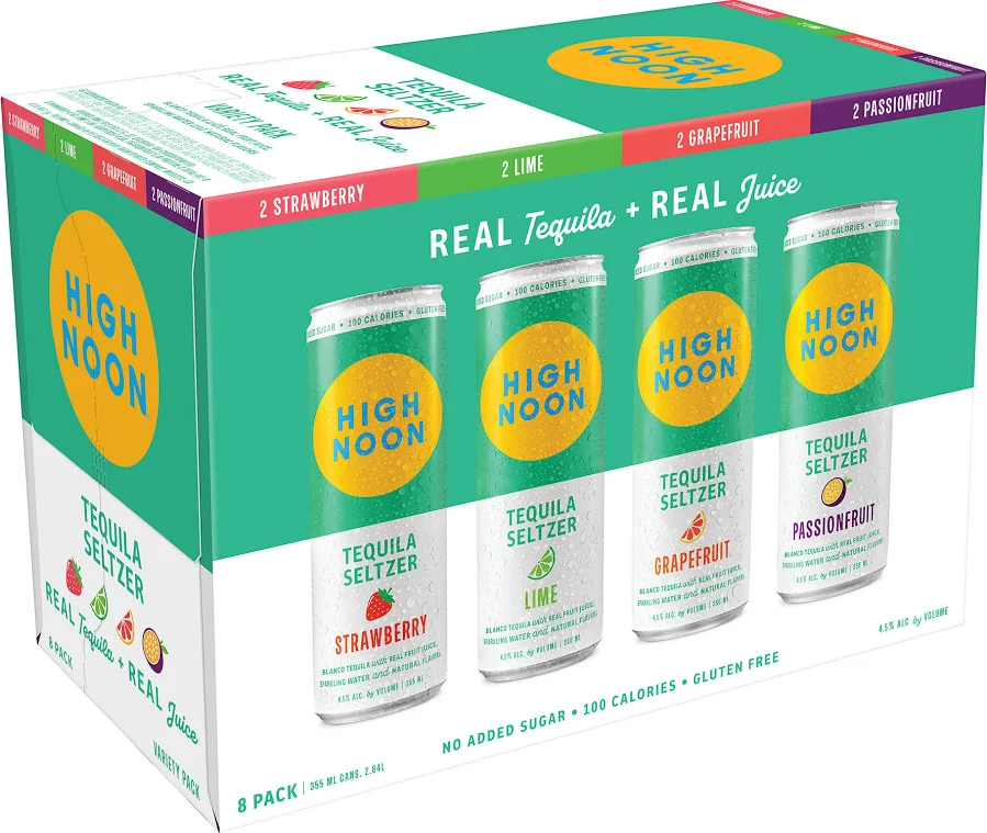 High Noon Tequila Seltzer Variety 8 Pk