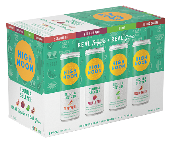 High Noon Fiesta Tequila Variety Pack 8 x 12oz Cans