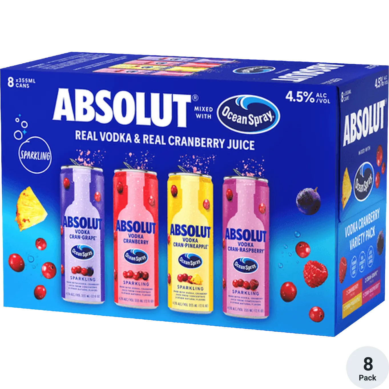Absolut Ocean Spray Variety 8Pack