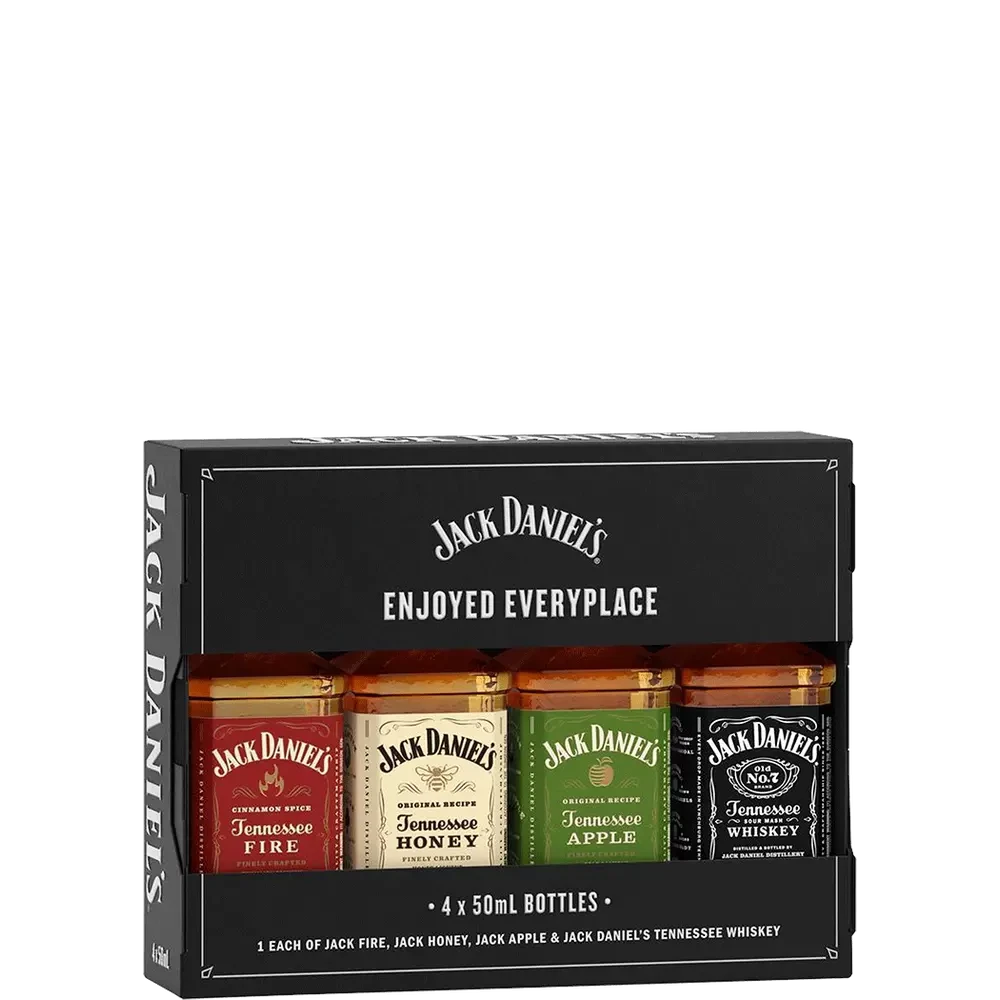 MINI 4 VARIETY PACK 50 ML JACK DANIEL'S