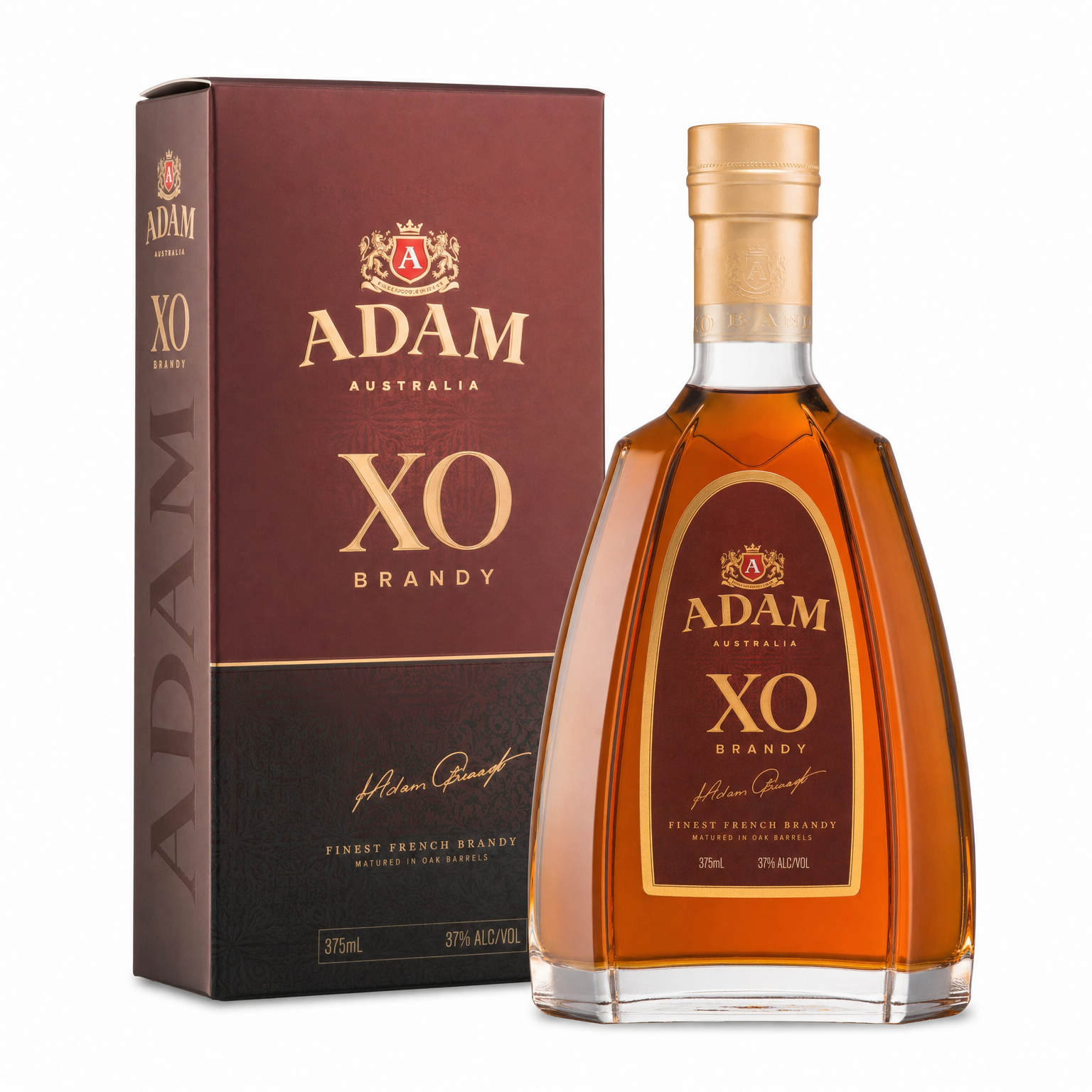 Adam XO Brandy Gift Set 375ml