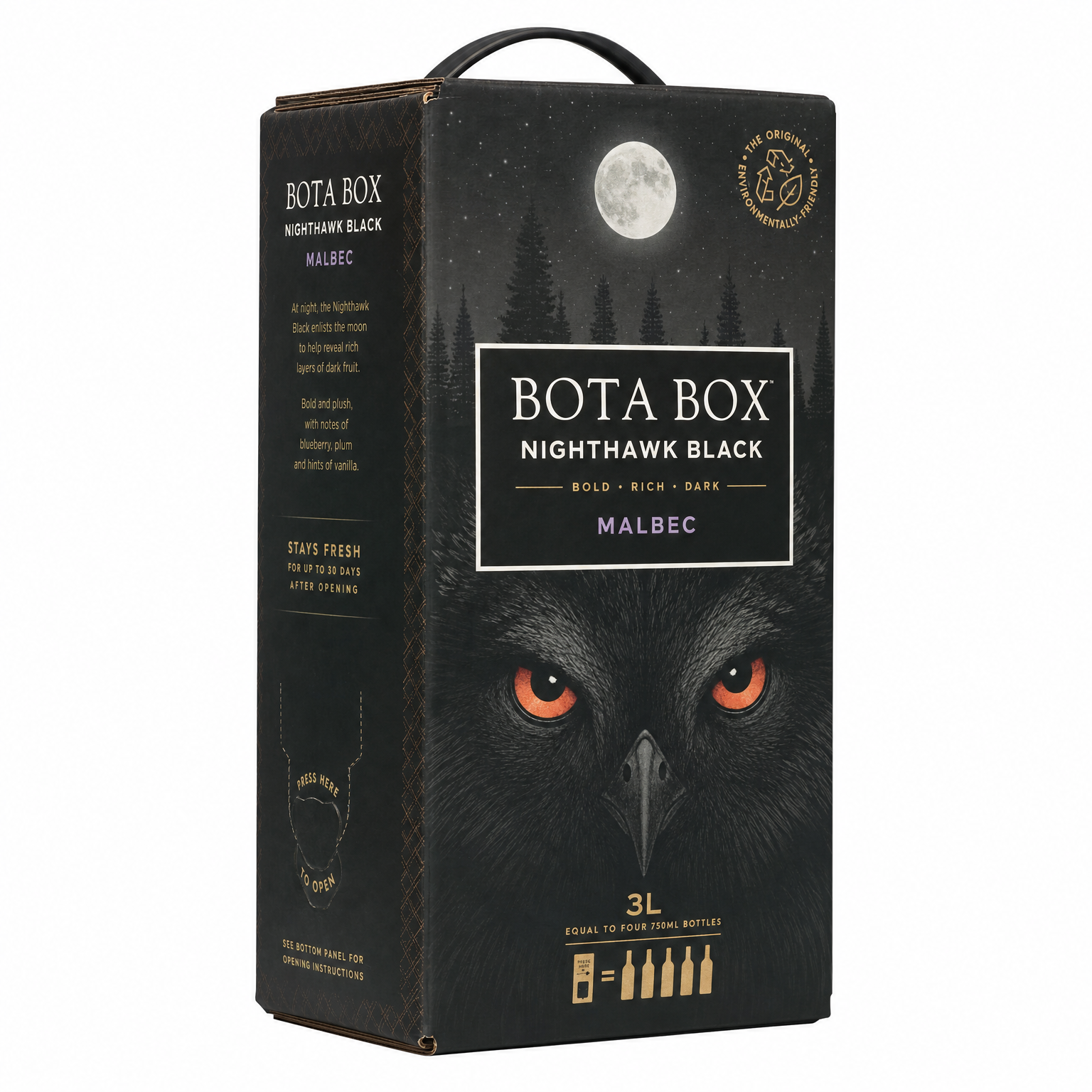 Bota Box Nighthawk Black Malbec 3L
