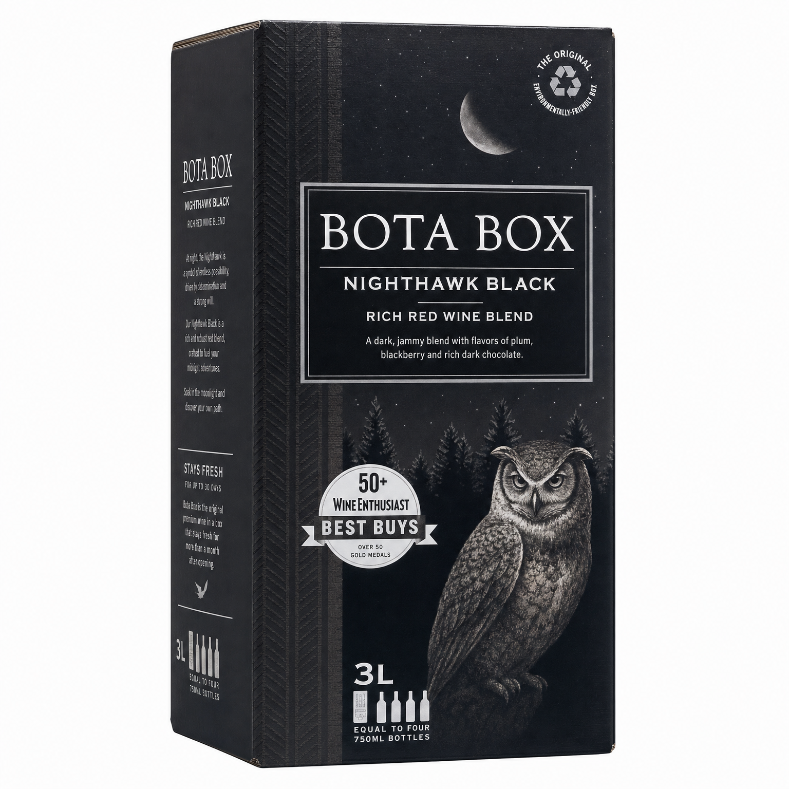 Bota Box Nighthawk Black Rich Red Wine Blend 3L