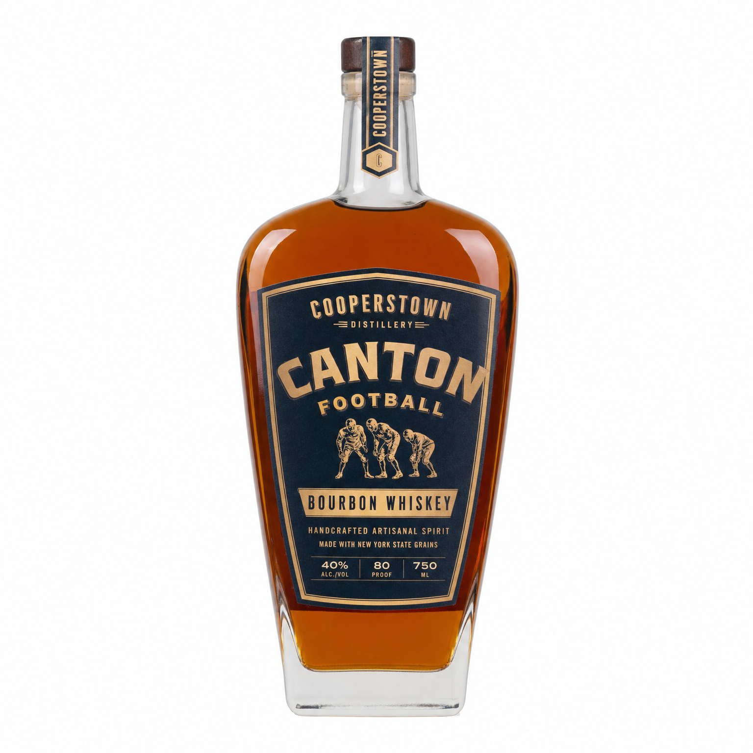 Cooperstown Distillery Canton Football Bourbon Whiskey 750ml